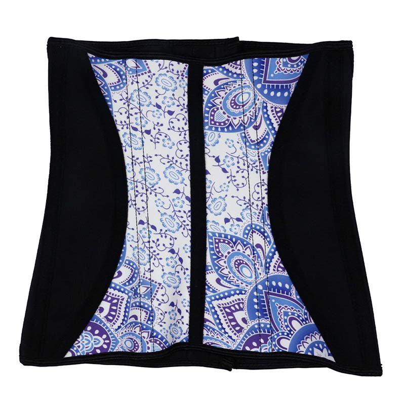 The back of custom 3 rows of hook waist trainer