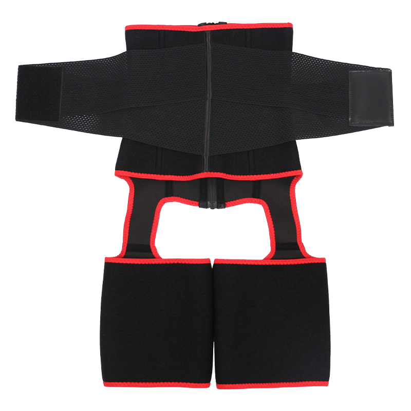 The back of YKK zipper waist and thigh shaper