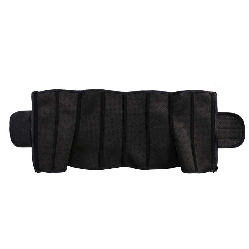 The inside of 9 Steel Bone Hollow YKK Zipper Single Belt Waist Trainer