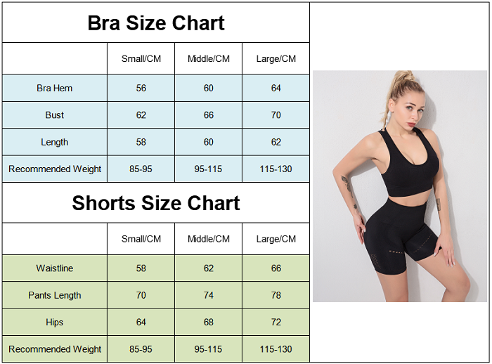 women seamless fitness sportswear size