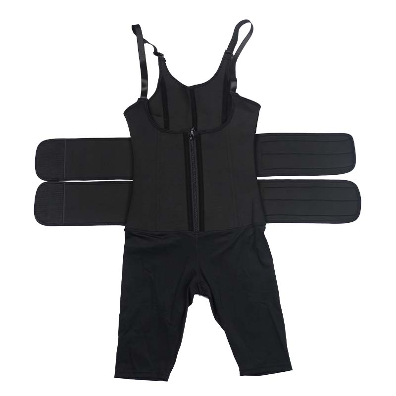 Double Belts Full Body Waist Trimmer Shorts 9