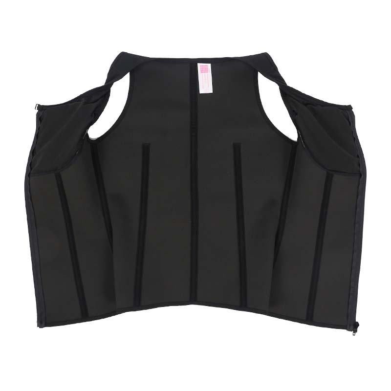 Three-layers Latex Zipper Corset 6