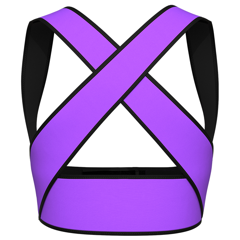 purple Latex Chest Support Waist Vest 2