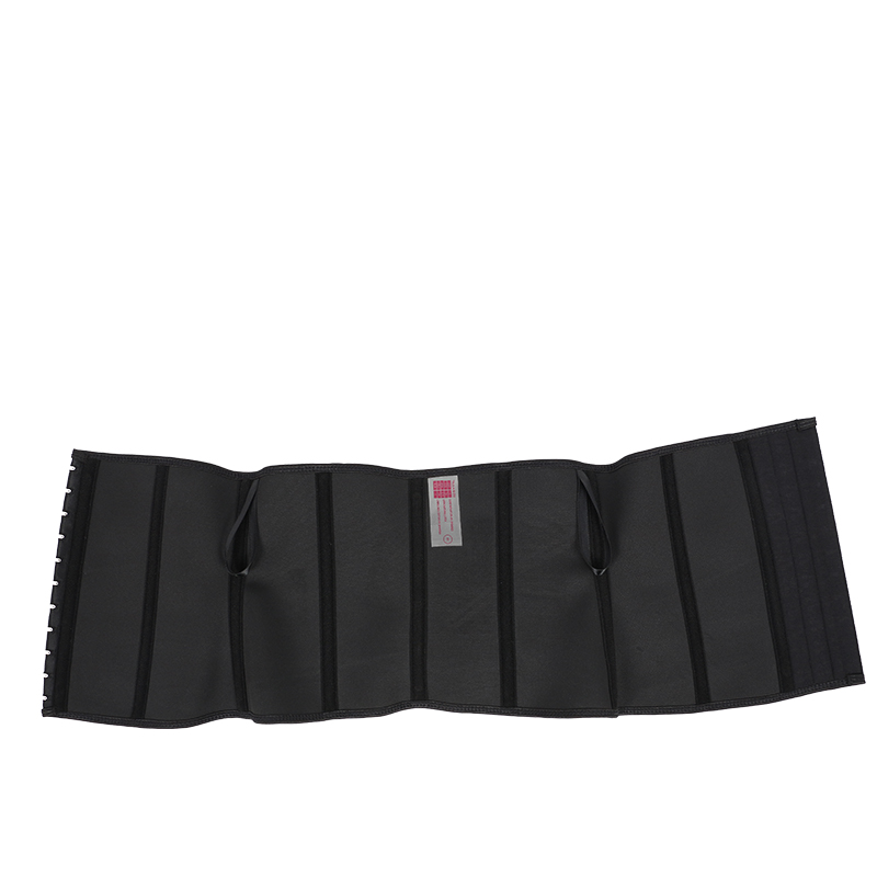 Expanded view of double-belt three-breasted corset