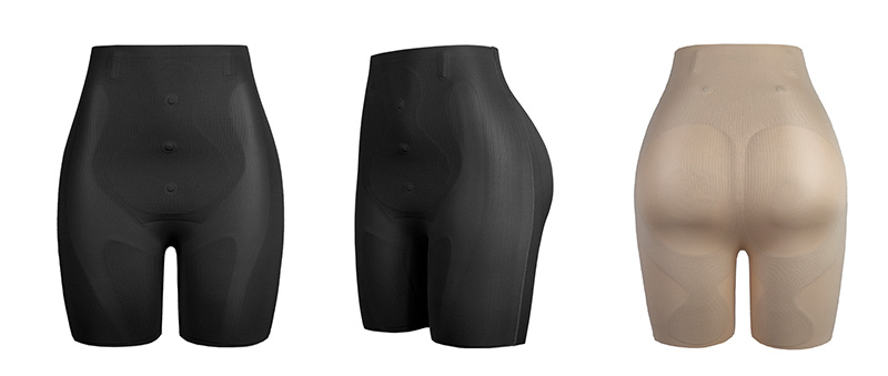 shapewear shorts with boning