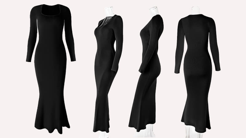 soft lounge long sleeve dress