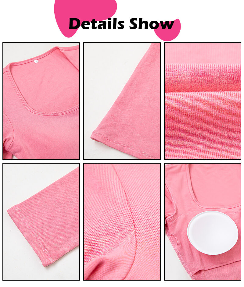 The Pink Long Sleeve Dress Details