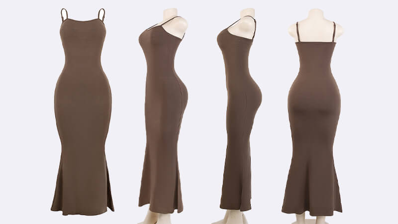 soft lounge long slip dress