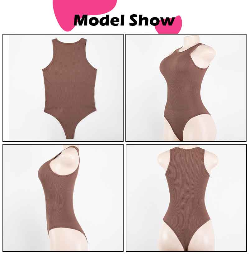 High cut thong bodysuit sahpewaer for women 