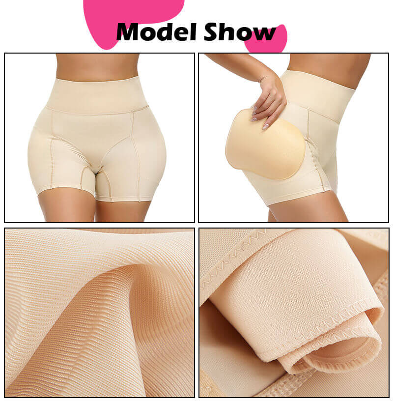 details for shapewear with butt pads
