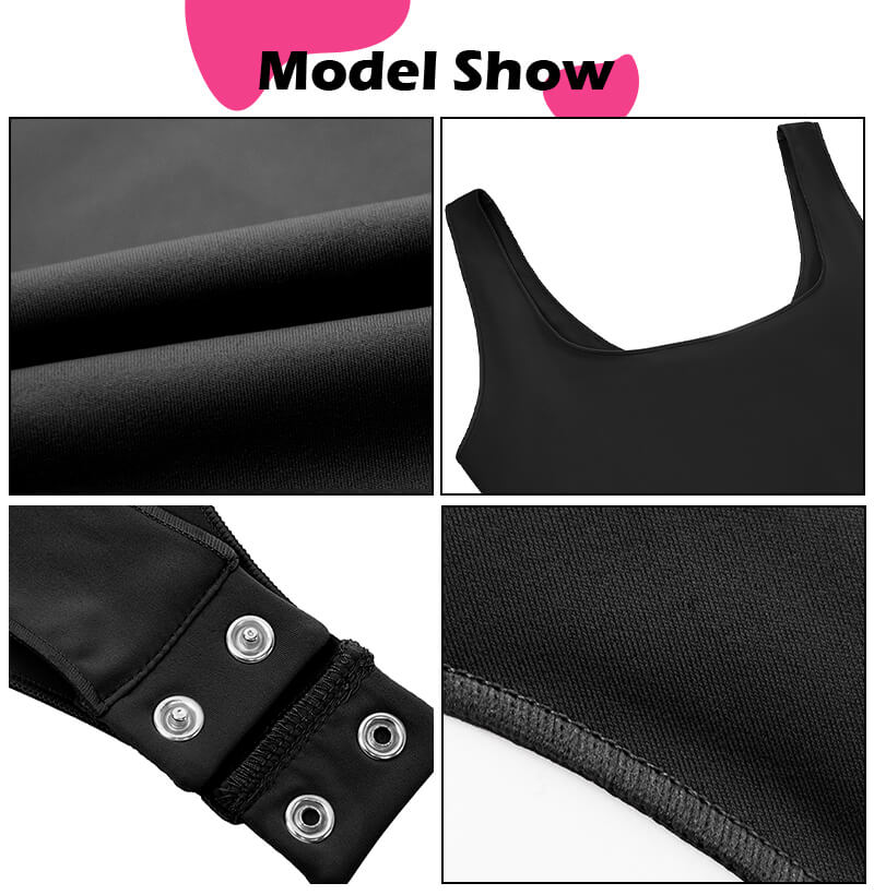 black tank top bodysuit details