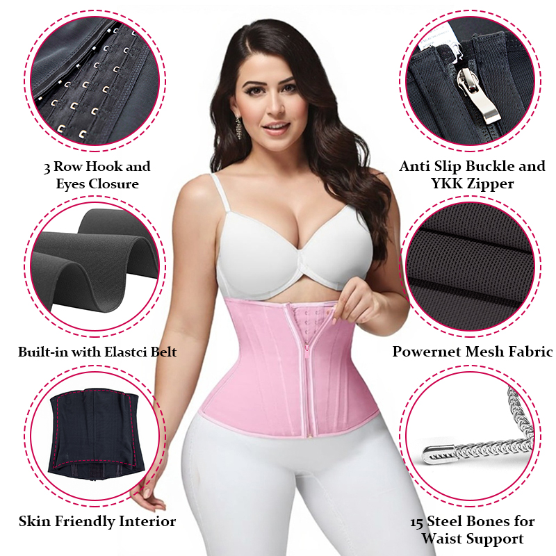 model wearing the extreme waist trainer by detail