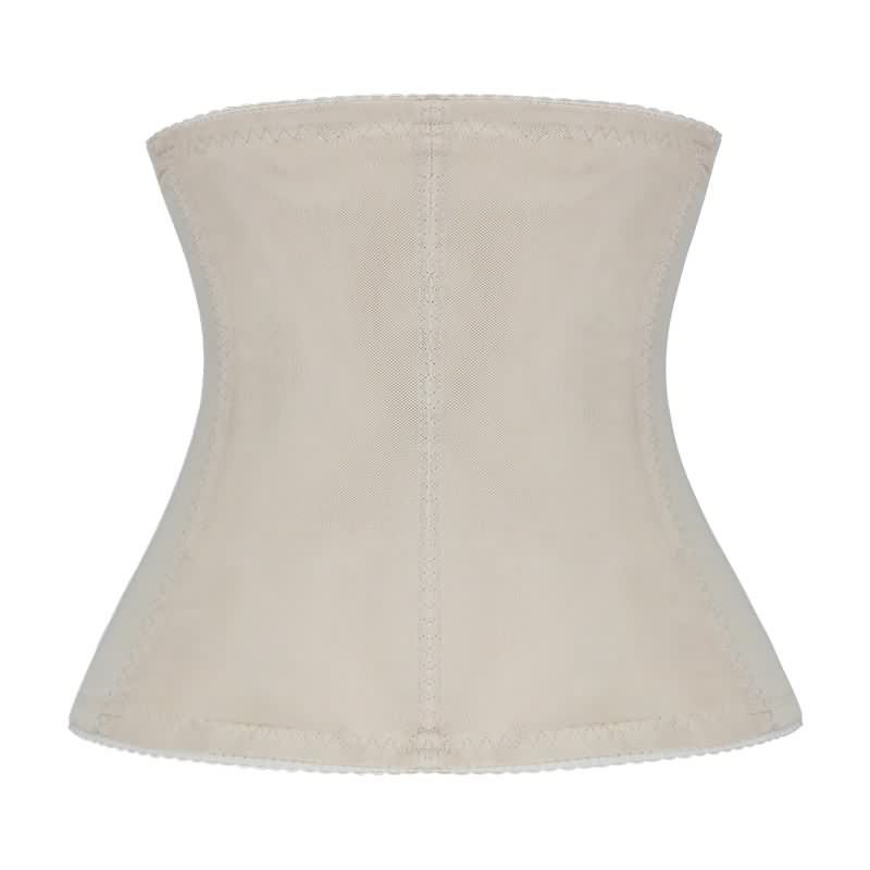 back of nude waist training corset
