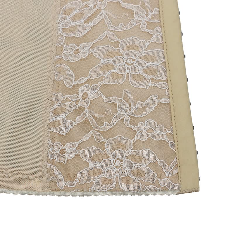 outside nude waist training corset