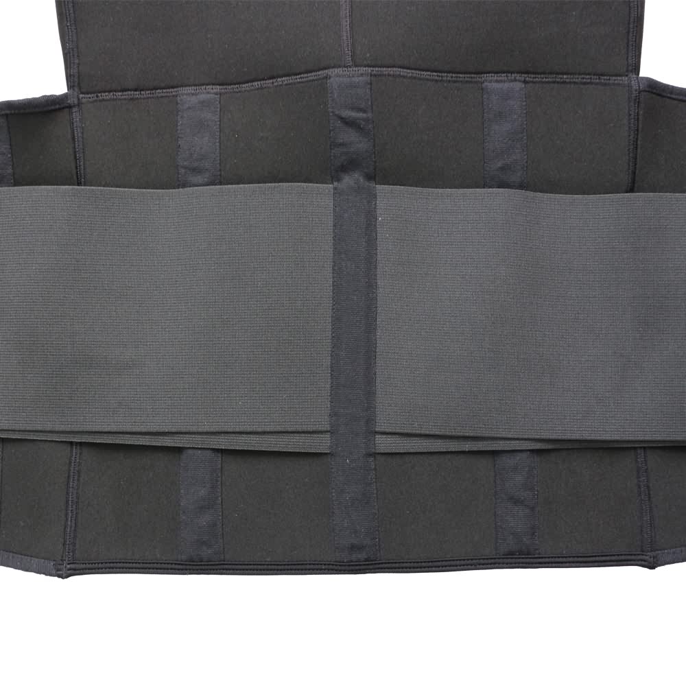 back of thermal waist trainer belt