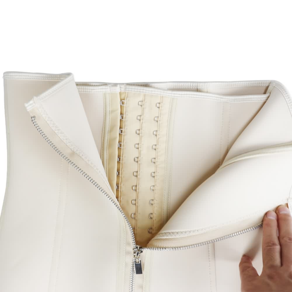 half zipped custom made waist training corsets