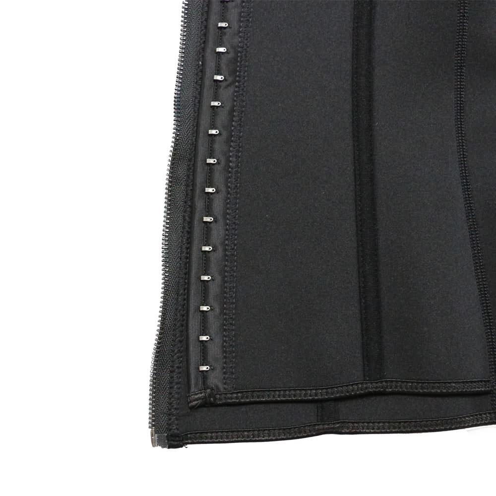 hooks of black corset vest