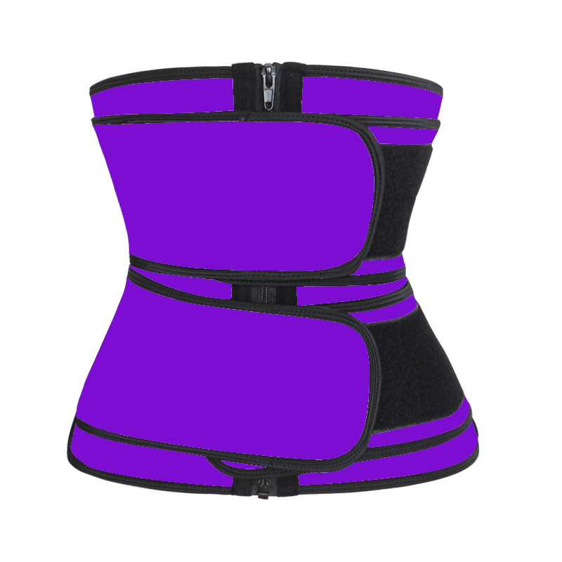 Waist Trainer Double Belt purple