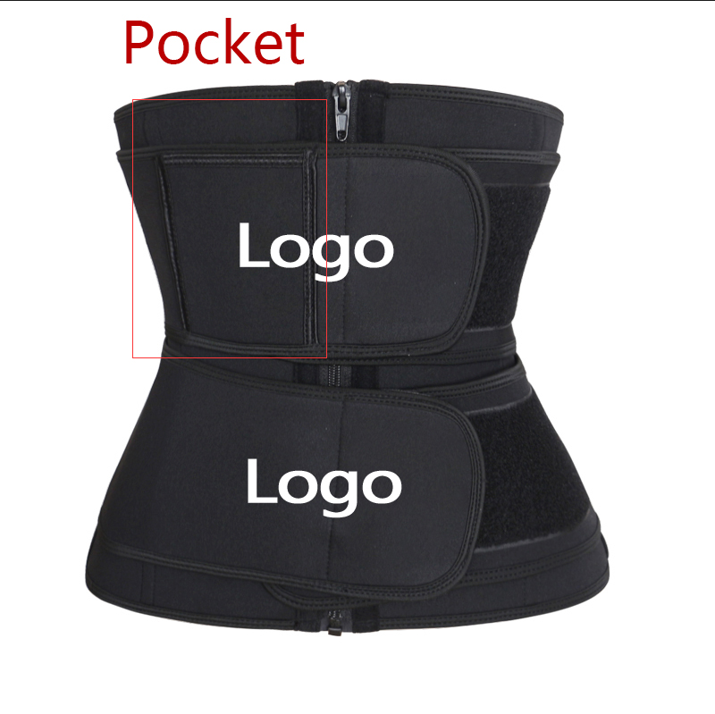 2019 Waist Trainer Double Belt with Pocket