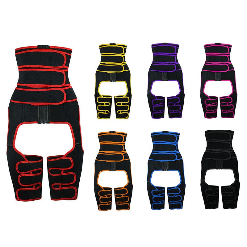 Other colors three-belts waist trainer with thigh shaper 