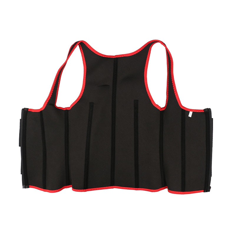 The inside of elastic double belt waist trainer vest