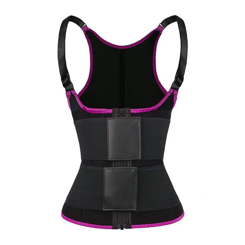  pink adjustable shoulder strap waist trimmer vest