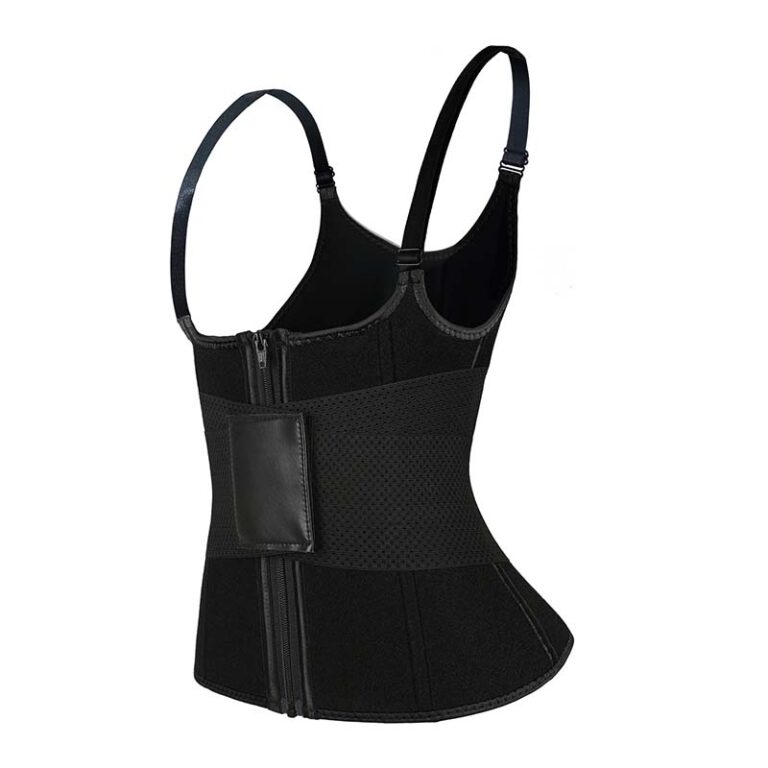 Adjustable Strap Waist Trainer Vest With Zipper MHW100079