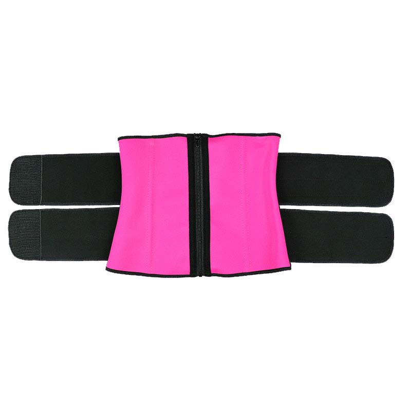 pink 9 boned latex waist trainer wholesale