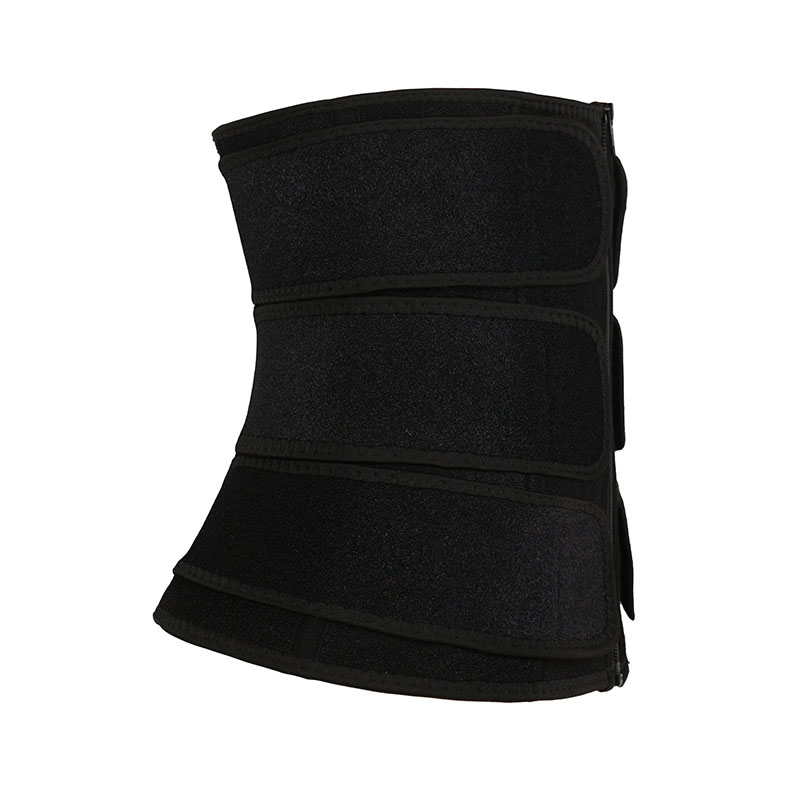 The right of custom YKK zipper waist trainer with 3 belts