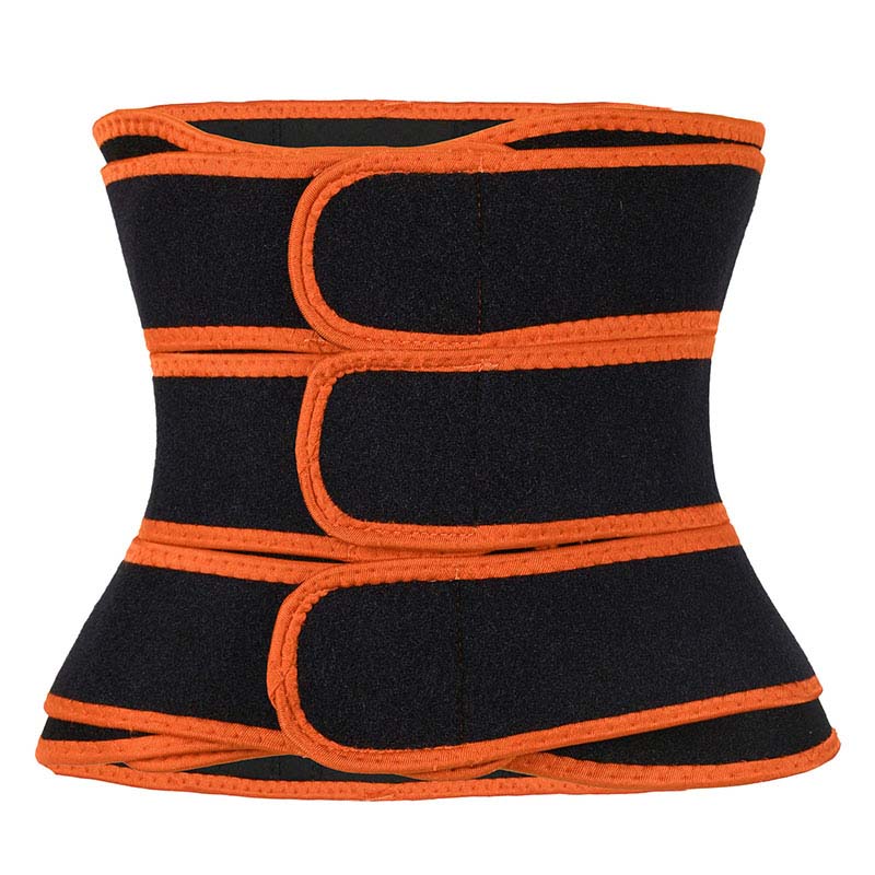 orange custom detachable belt 3 strap waist trainer manufacturer