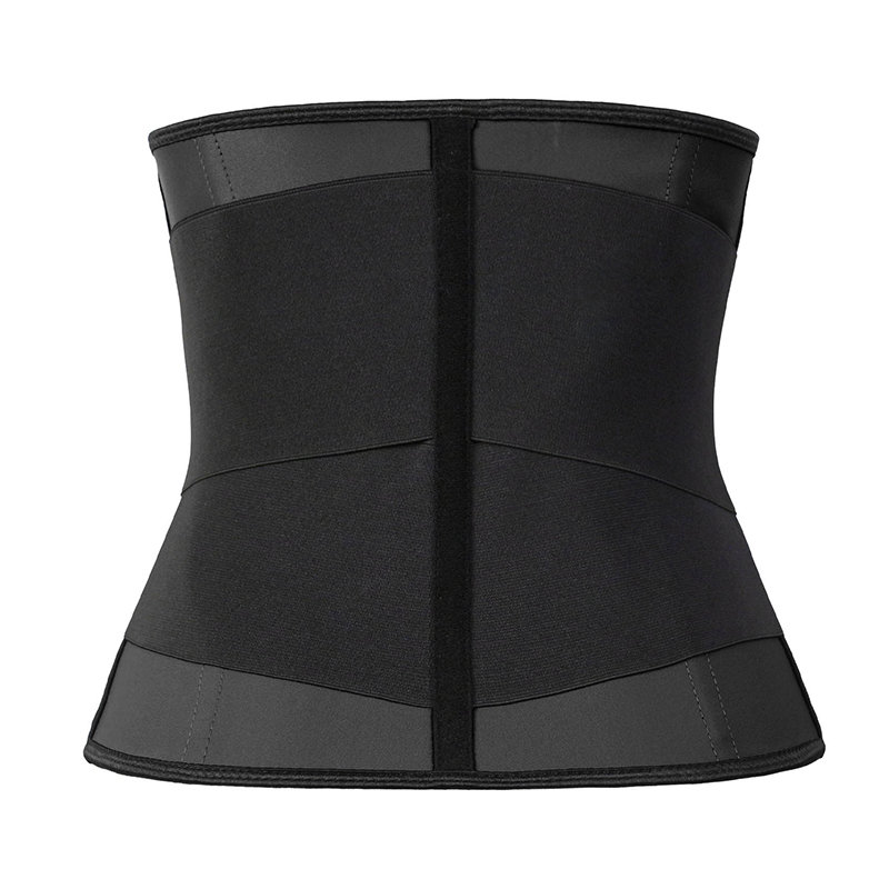 The back of latex double elastic band waist trainer