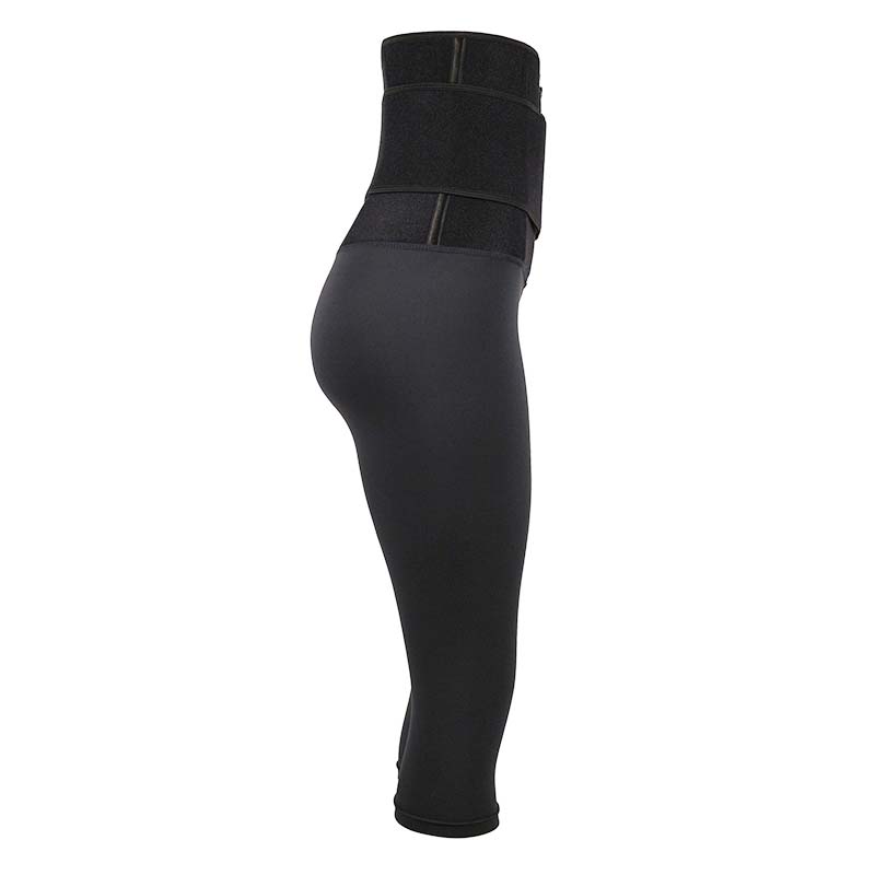 The right of OK Fabric Single-Belt Cropped Body Shaping Pants With Logo