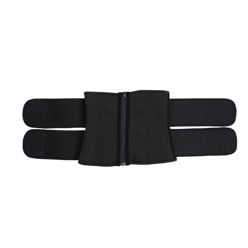 Neoprene + OK cloth 9-steel bones double belt waist trainer