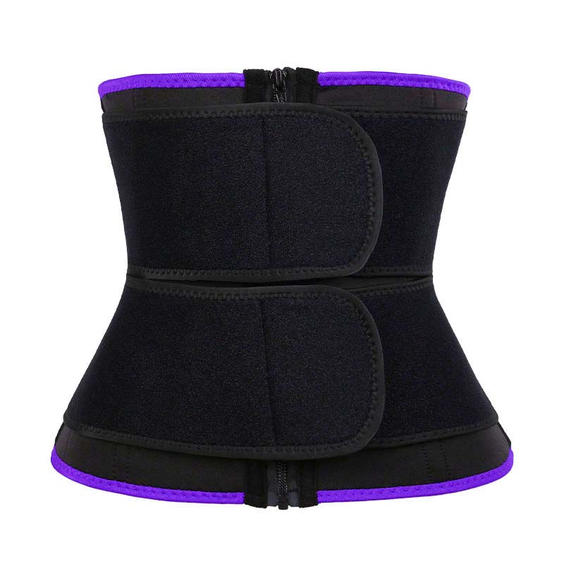 9-steel bones double belt waist trainer