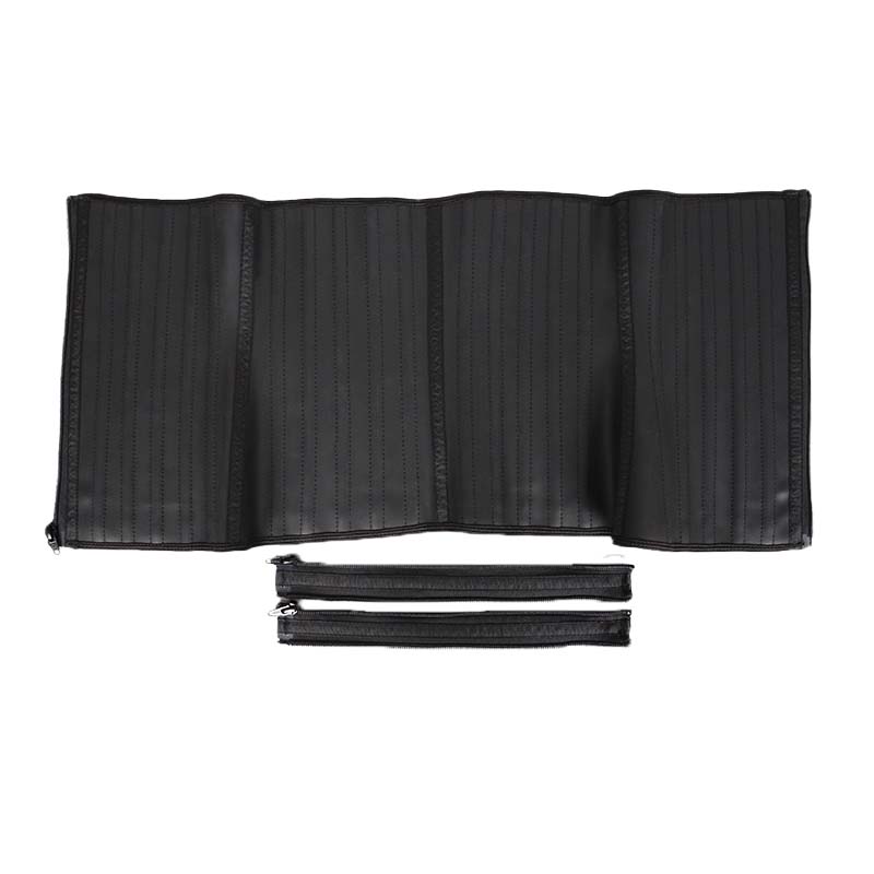 Three Detachable YKK Zipper Smooth Leather Waist Trainer