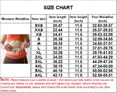 waist trainer size