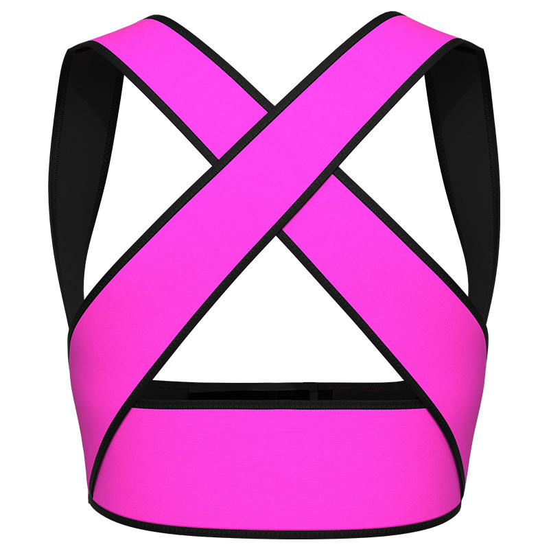 pink Latex Chest Support Waist Vest 