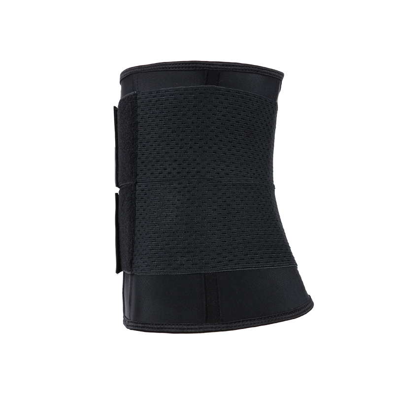 Left side view of double-belt three-breasted body shaper