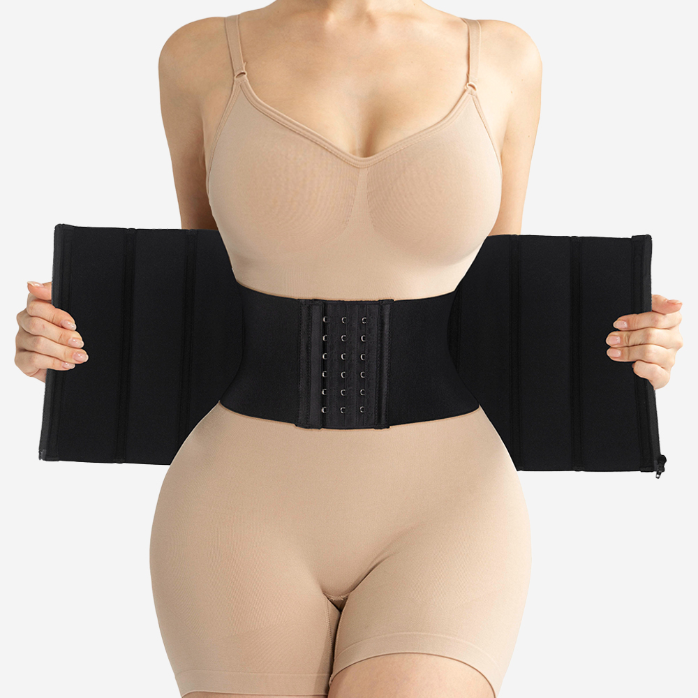 Wholesale Waist Trainer Double Layer With Zipper and Hook MHW100572B