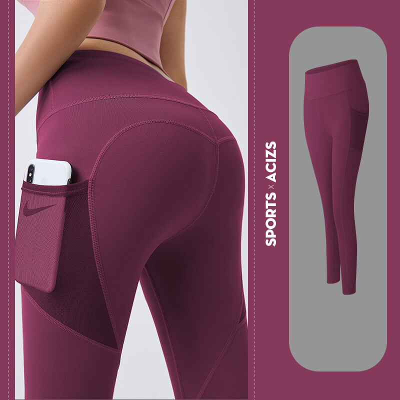 wholesale running Leggings Phone Pocket