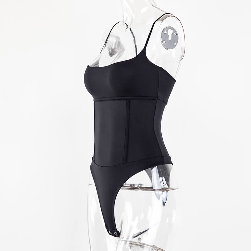 Black Corset Bodysuit