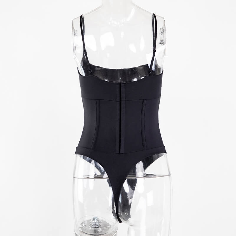 Black Corset Bodysuit