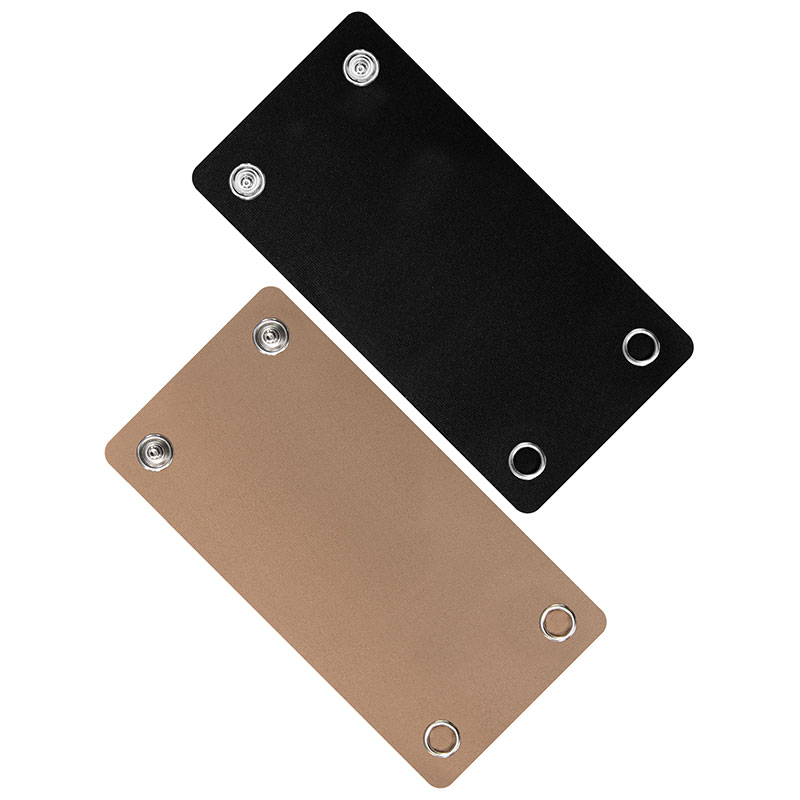 adult bodysuit snap extender lays flat on a white background showing the back side