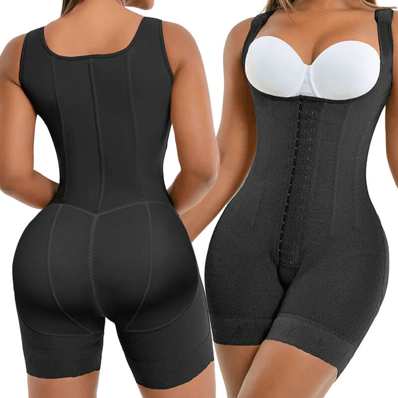 black fajas colombianas shapwear by a model