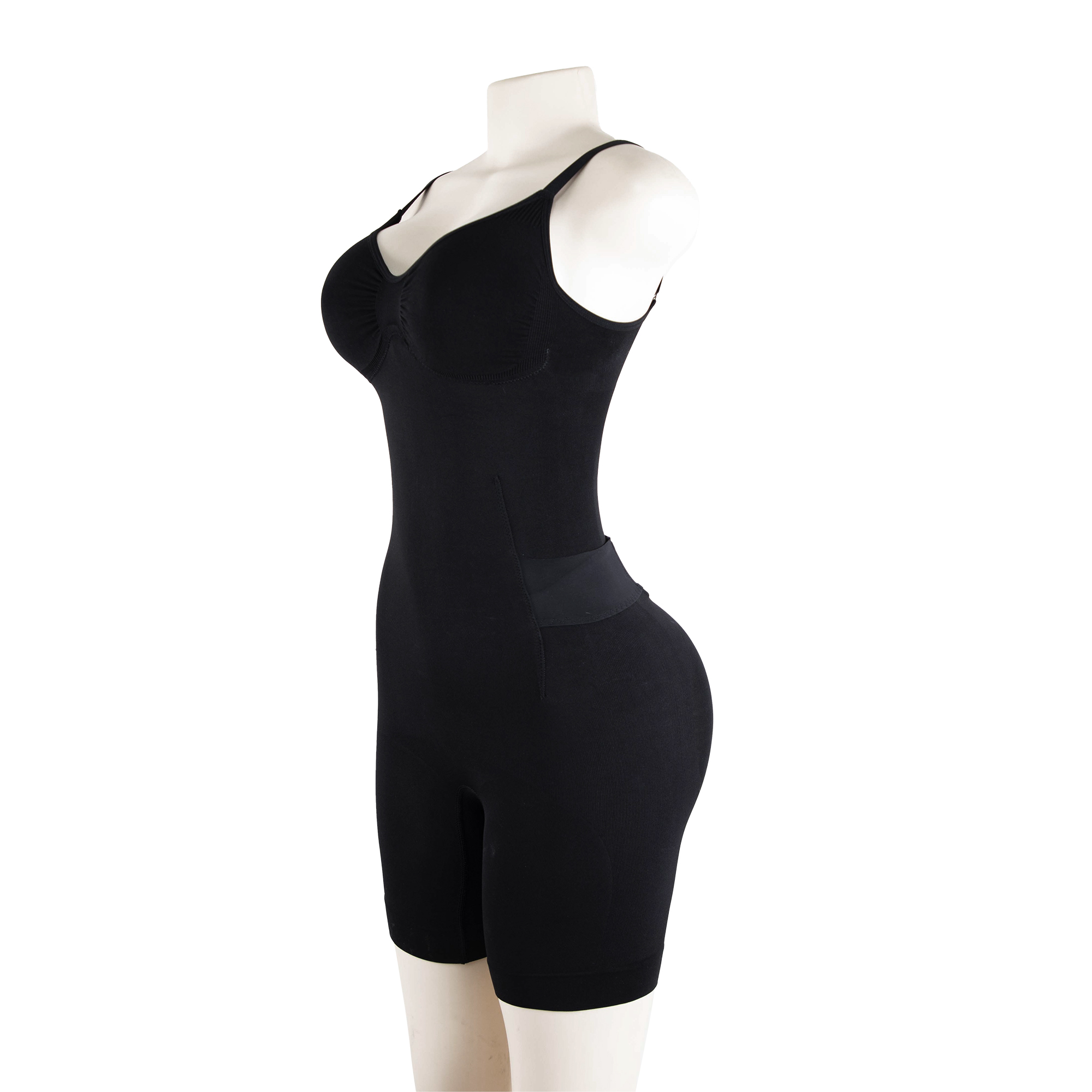 sculpt rear release bodysuit by side view