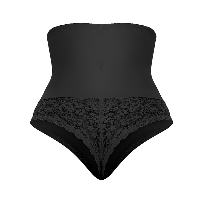 Sexy Slimming Body Butt Lifter High Waist Lace Thongs front view