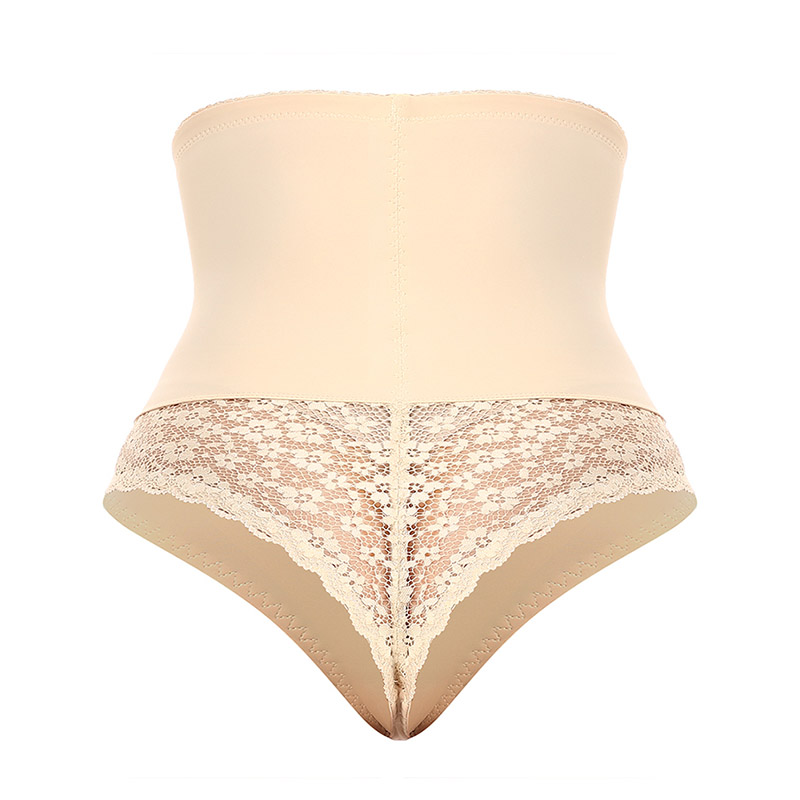 Sexy Slimming Body Butt Lifter High Waist Lace Thongs front view